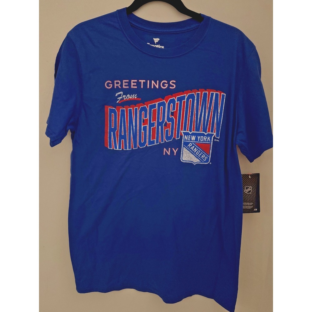 New York Rangers Men's Fanatics Ice Cluster Greetings T-Shirt -Size Medium-NWT